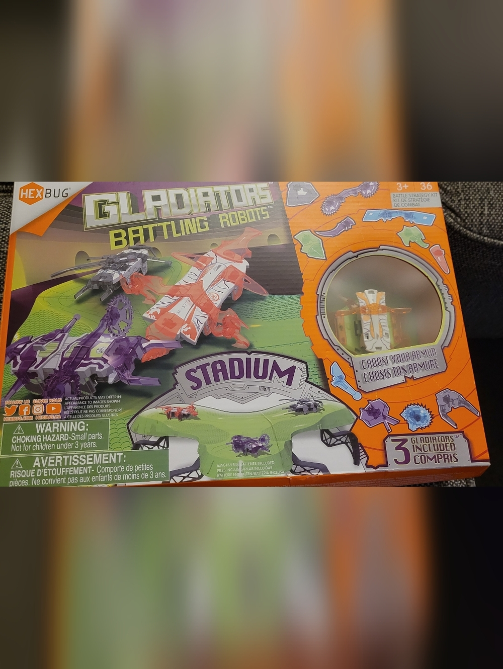 Hexbug Gladiators Battling Robots Stadium Playset NIB